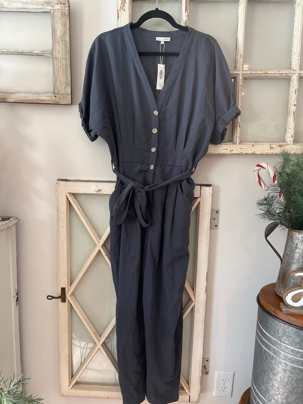 NWT Baltic Born size medium dark gray jumpsuit
